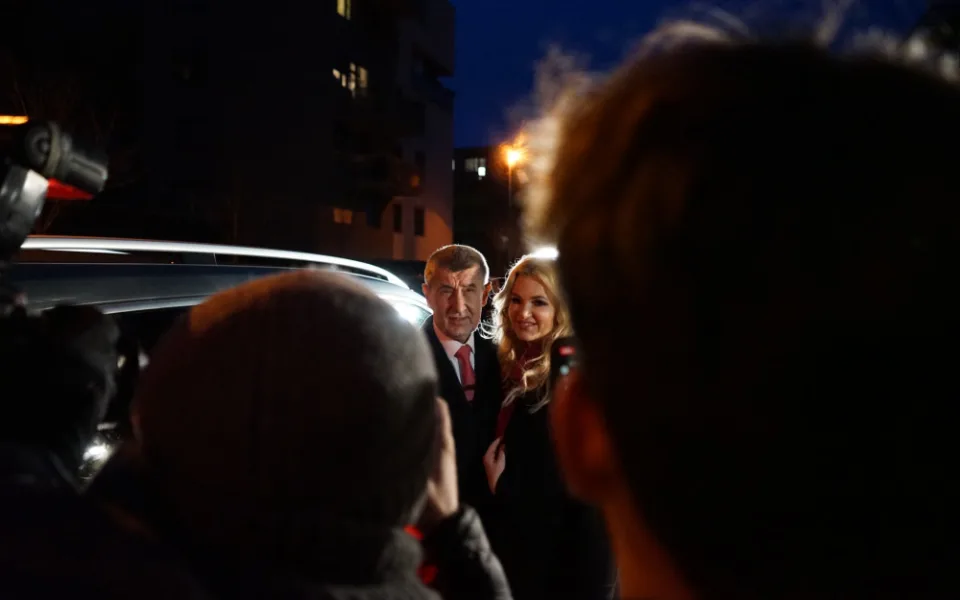 Andrej Babiš s manželkou Monikou.