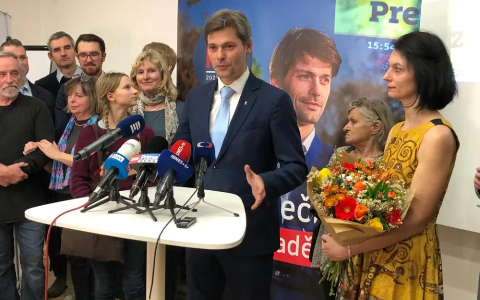 Marek Hilšer ve svém štábu.