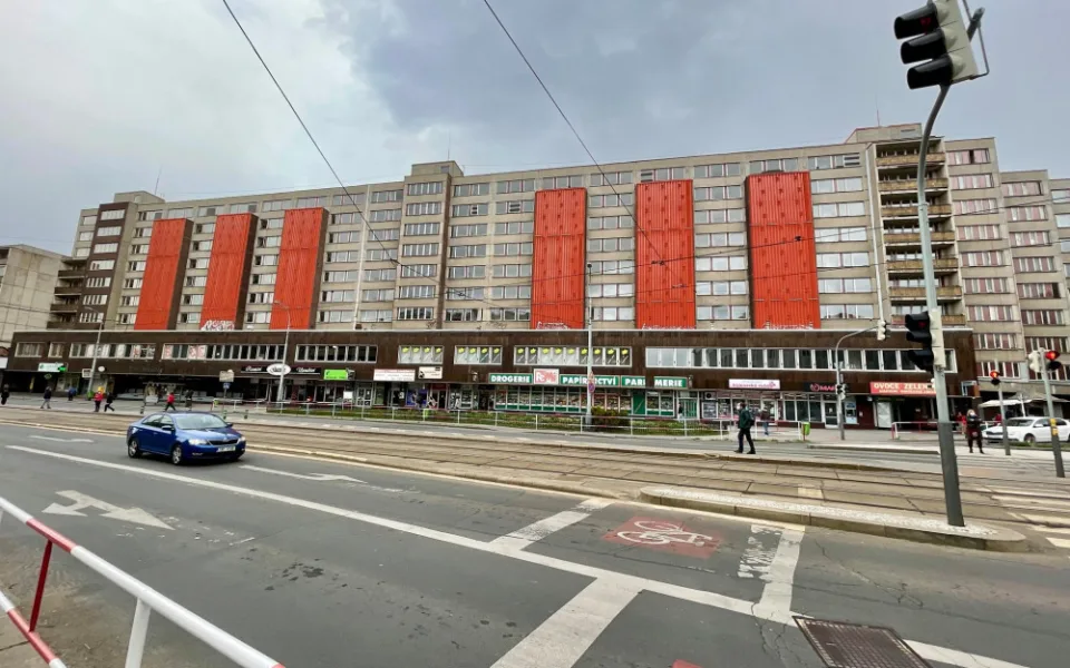 Komplex panelových domů v Táboritské ulici.