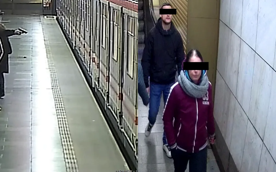 Muž se v metru oháněl pistolí, mířil na odjíždějící soupravu