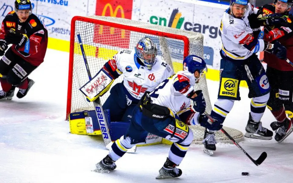 Sparta porazila České Budějovice 4:3 po prodloužení