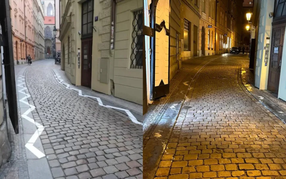 Namalovat, smazat a zase namalovat. Bizarní příběh klikaté čáry v centru Prahy nekončí