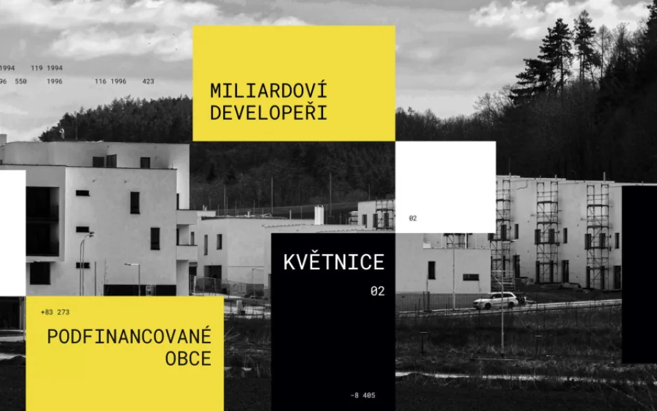 „Ne k přežívání, ale k žití.“ Květnice se vyrovnává s následky rychlé výstavby. Grafika: Jozef Jakubov / Voxpot /