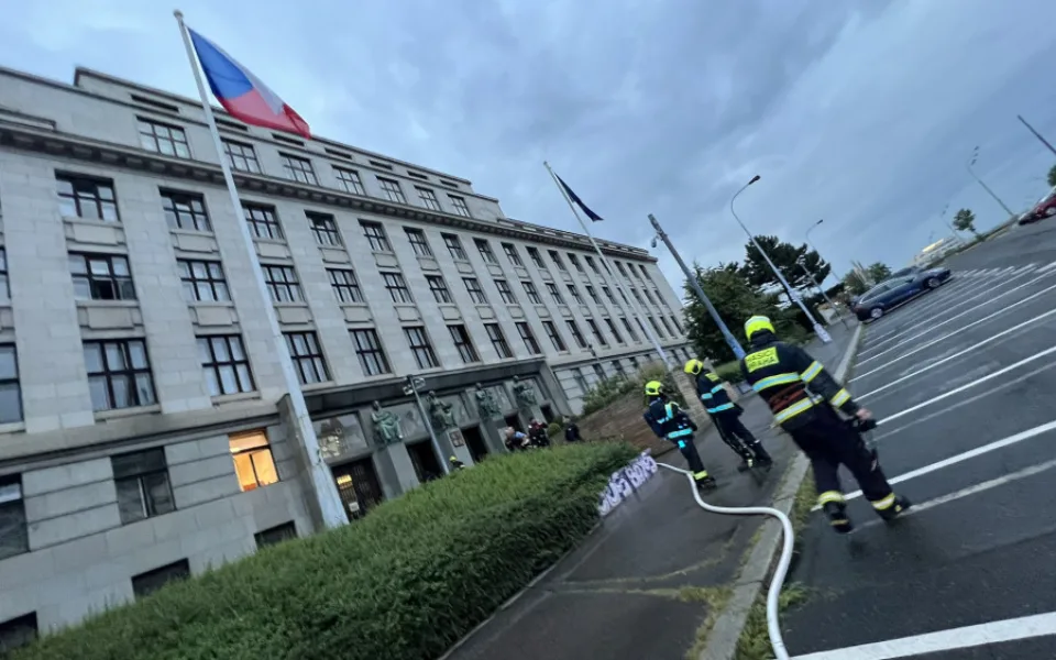 Na Ministerstvu zemědělství hořela kancelář, na vině je technická závada