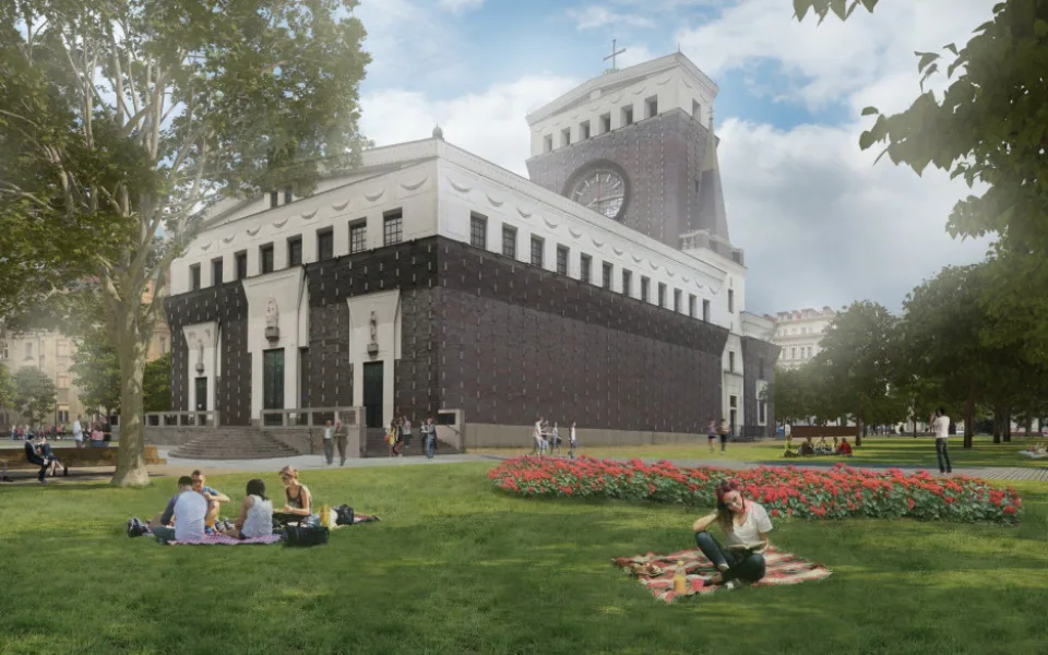 VIZUALIZACE: Rekonstrukce náměstí Jiřího z Poděbrad bude stát 395 milionů