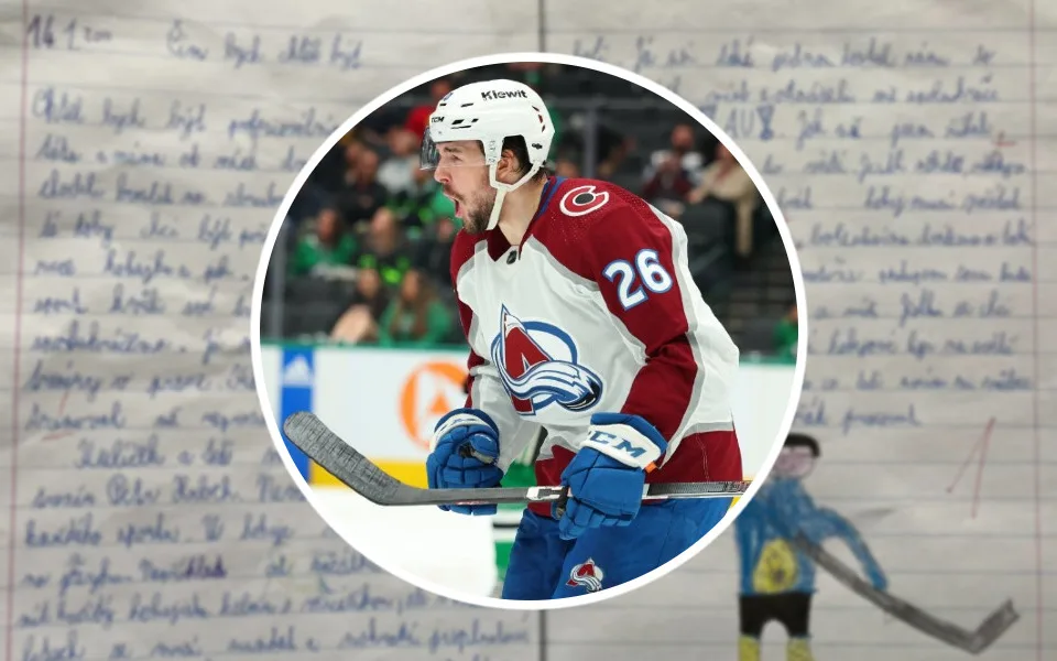 Ondřej Pavel v dresu Colorada Avalanche.