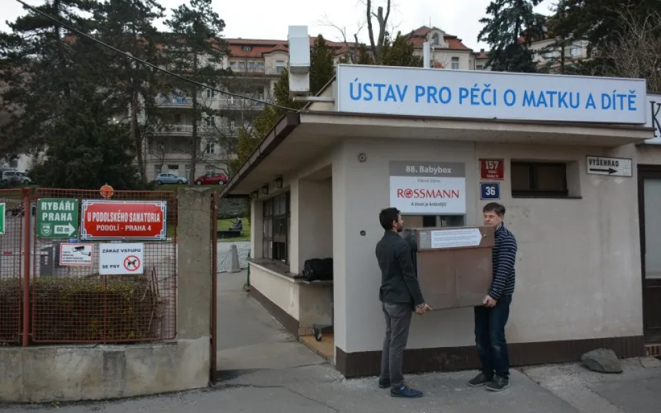 Nový babybox v Praze-Podolí.
