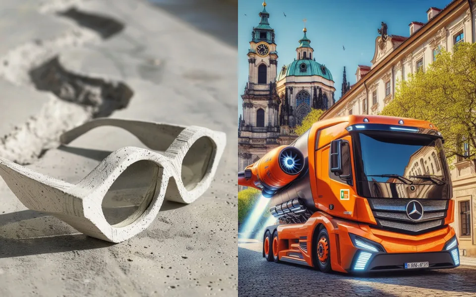 Brýle z betonu, vítání štěňátek, létající popeláři. S aprílem si v Praze vyhráli