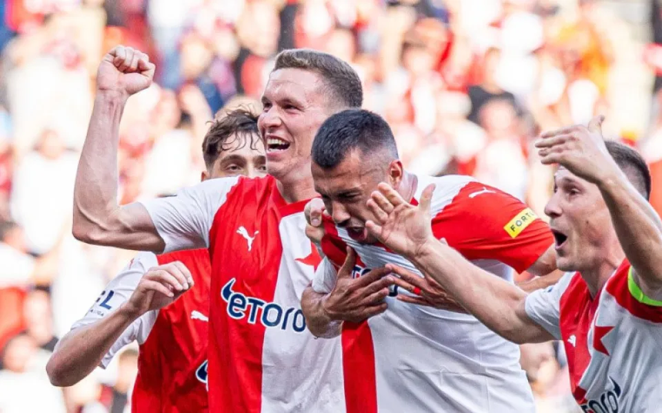 Fotbalisté Slavie vyhráli nad Ostravou 5:0