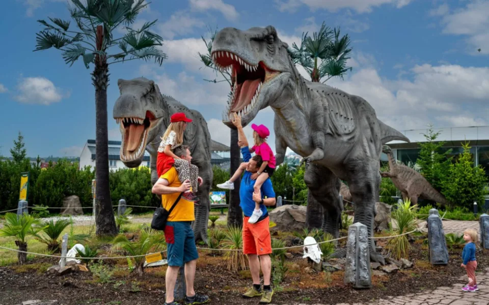 DinoPark v Praze na Harfě nabízí mnohem víc než jen modely dinosaurů