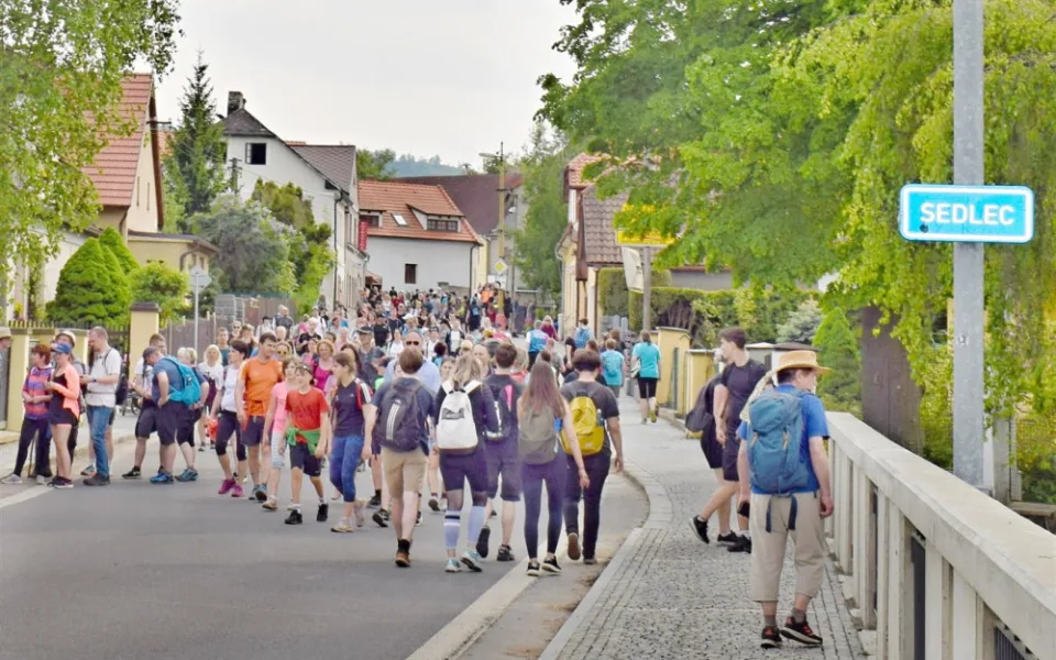 Loňský ročník pochodu Praha - Prčice