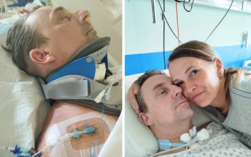 Policisté pořádají sbírku pro kamaráda. Po skoku do bazénu bojuje o život