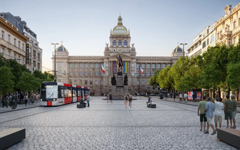ANKETA: Za tři roky se vrátí tramvaje do horní části Václavského náměstí. Primátor je skeptický, co na projekt říkáte vy?