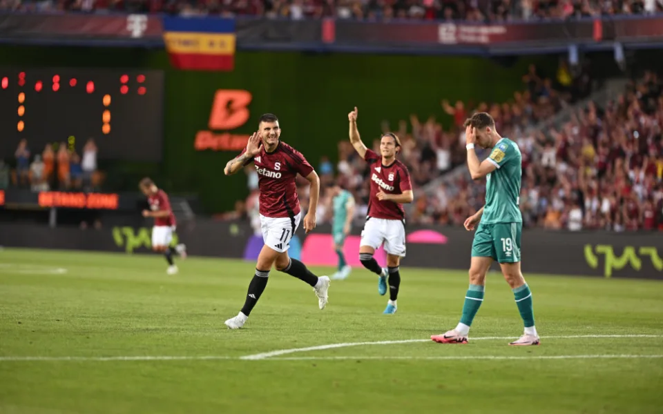 Sparta porazila Shamrock i v domácí odvetě 2. předkola Ligy mistrů