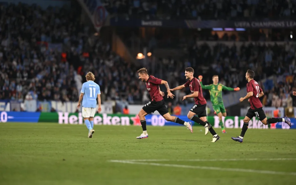 Sparta vyhrála v Malmö 2:0 a je blízko návratu do Ligy mistrů po 19 letech