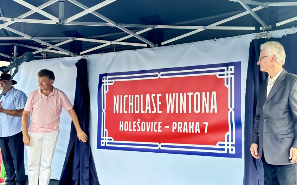 Slavnostní otevření ulice Nicholase Wintona
