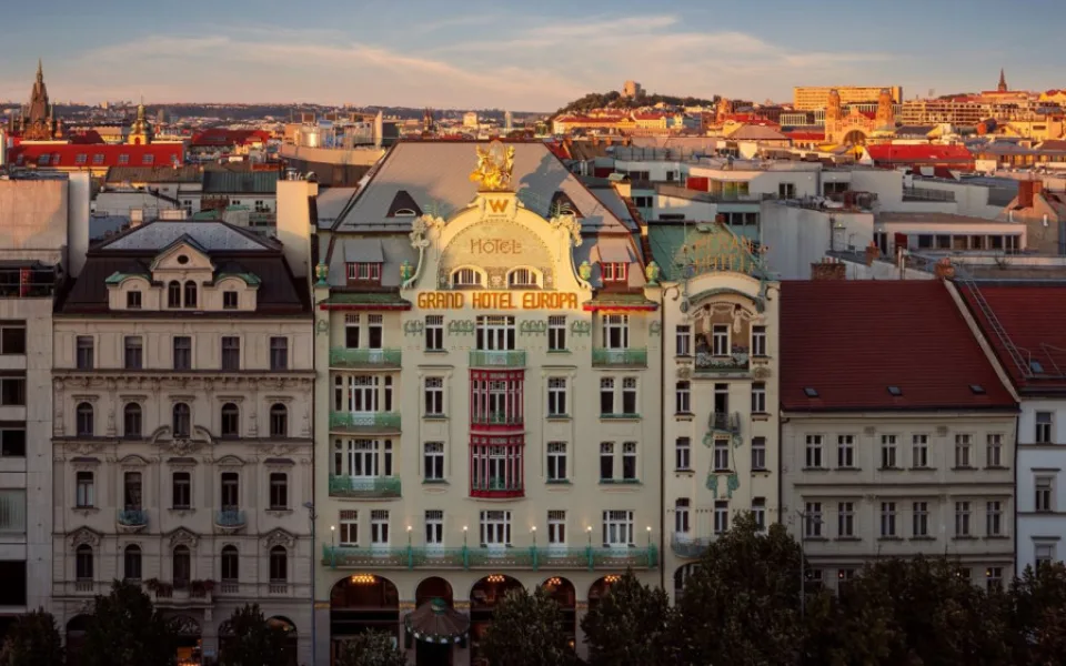Zrekonstruovaný hotel Evropa na Václaváku v úterý otevřou, nově se jmenuje W Prague