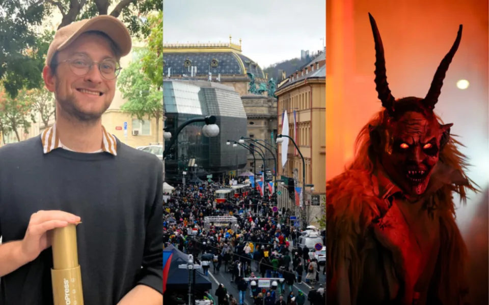 Neobyčejný kávový nadšenec, divoká Národní a děsiví krampusové