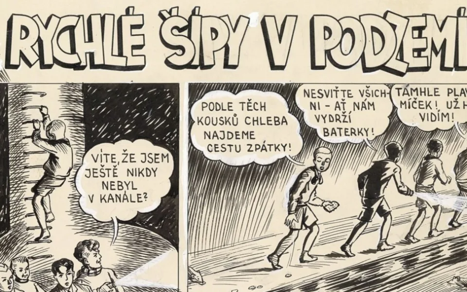 Pražské Muzeum literatury poprvé vystavuje originály prvních Rychlých šípů