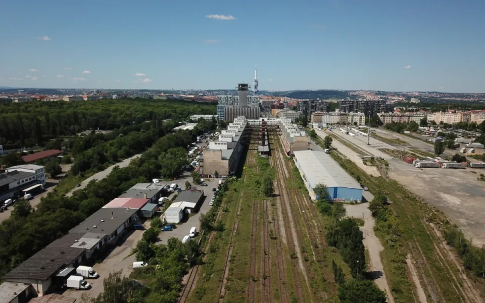 Nákladové nádraží Žižkov.