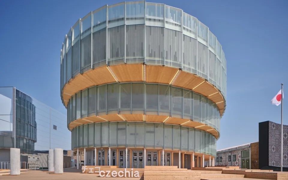Na japonském Expu otevřeli český pavilon, navrhli ho architekti z Prahy