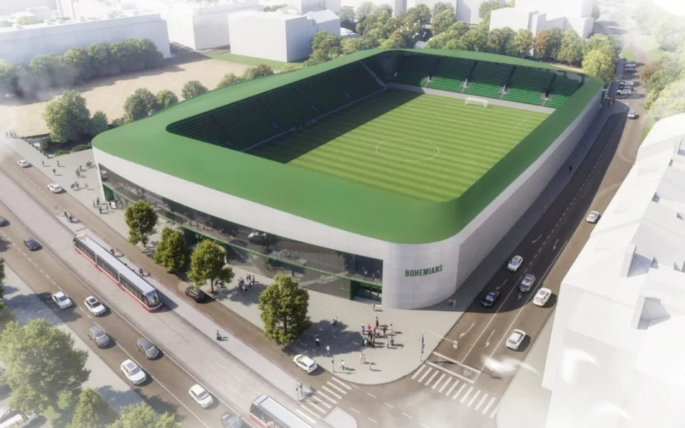 VIZUALIZACE: Nový stadion Bohemians dostal podobu, práce na Ďolíčku začnou už letos