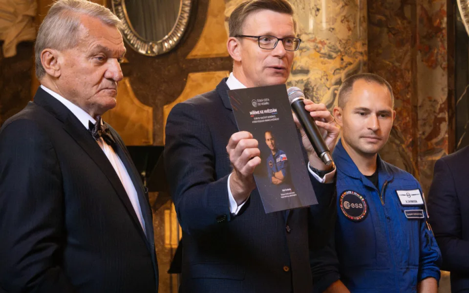 Bohuslav Svoboda, Martin Kupka a astronaut Aleš Svoboda.