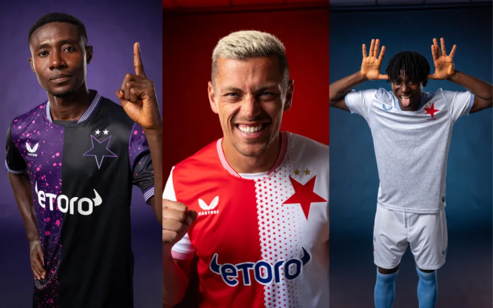 Slavia představila nové dresy, autorem je výtvarník Pasta Oner