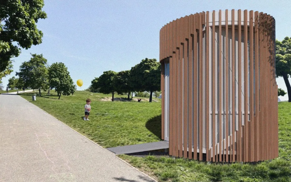 Park Parukářka bude mít novou veřejnou toaletu. Navrhli ji studenti architektury