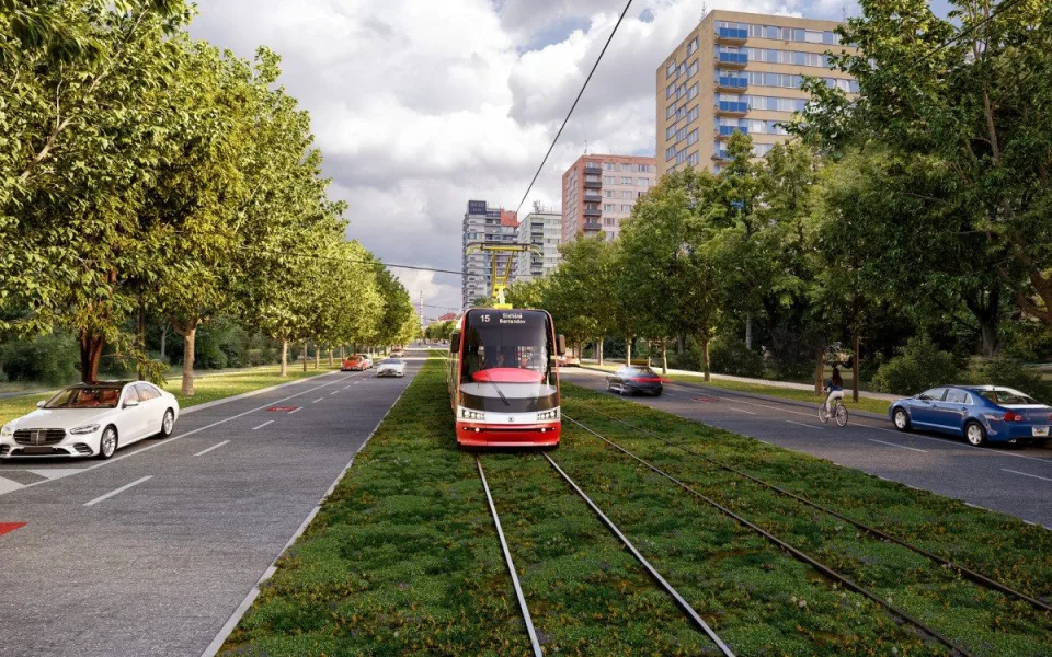 Začala stavba tramvajové trati do Malešic, potrvá do roku 2027