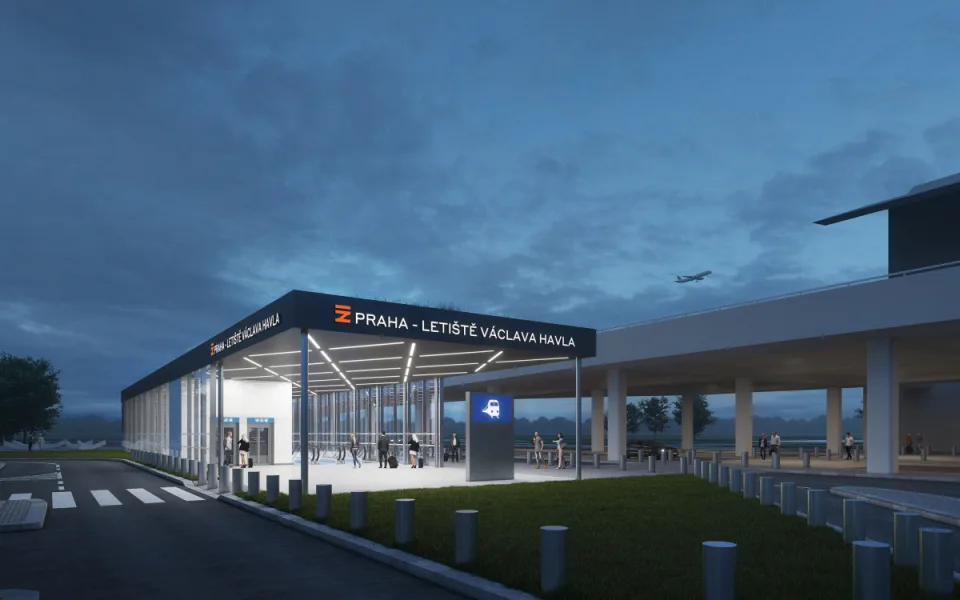 Podzemní nádraží na Letišti Václava Havla má zelenou, stavět začnou za dva roky