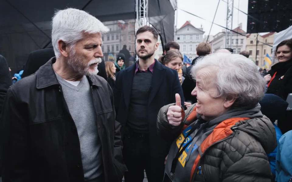 Dana Drábová s Petrem Pavlem.