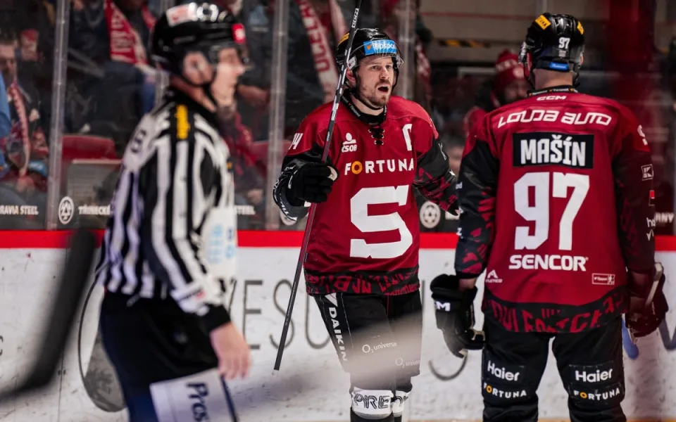 Hokejisté Třince udolali Spartu 5:3, dva góly dal Růžička