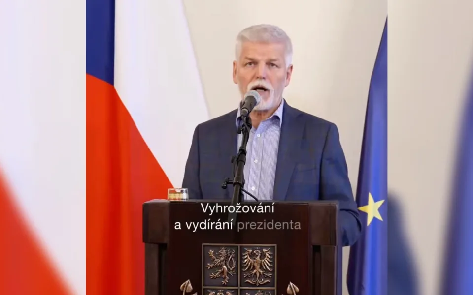 Petr Pavel na tiskové konferenci.