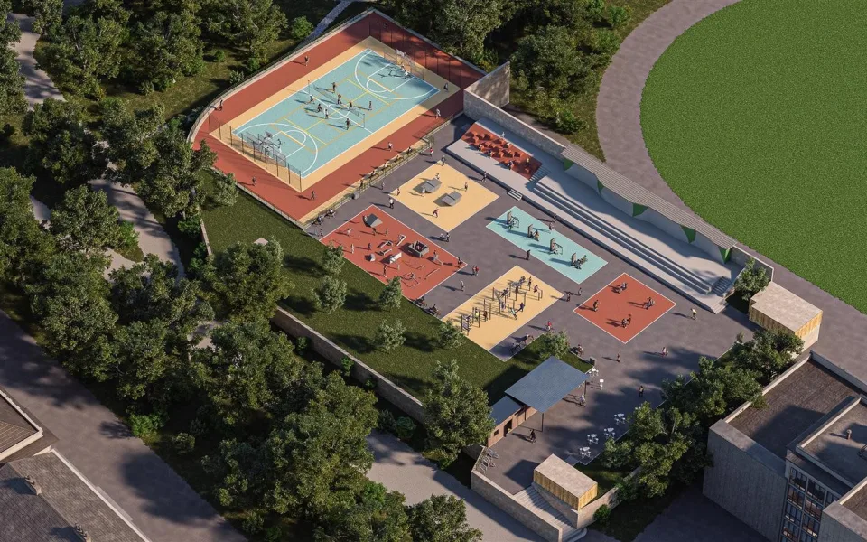 Praha 2 zmodernizuje sportoviště u Sokola v Riegrových sadech