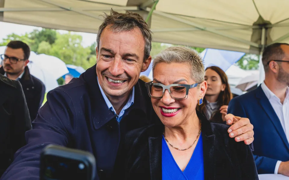 Dagmar Pecková se starostou Prahy 9 Tomášem Portlíkem