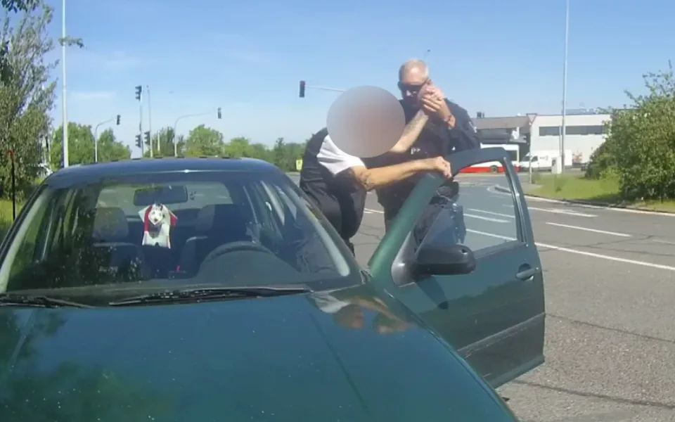 Muž za volantem kolaboval.