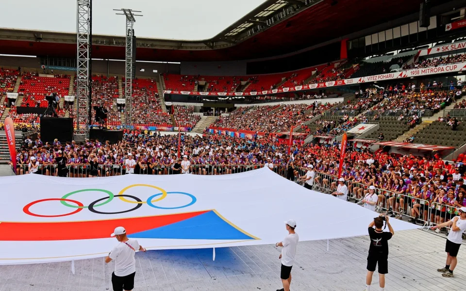 FOTO: V Praze se poprvé koná Olympiáda dětí a mládeže, začala velkolepou show v Edenu
