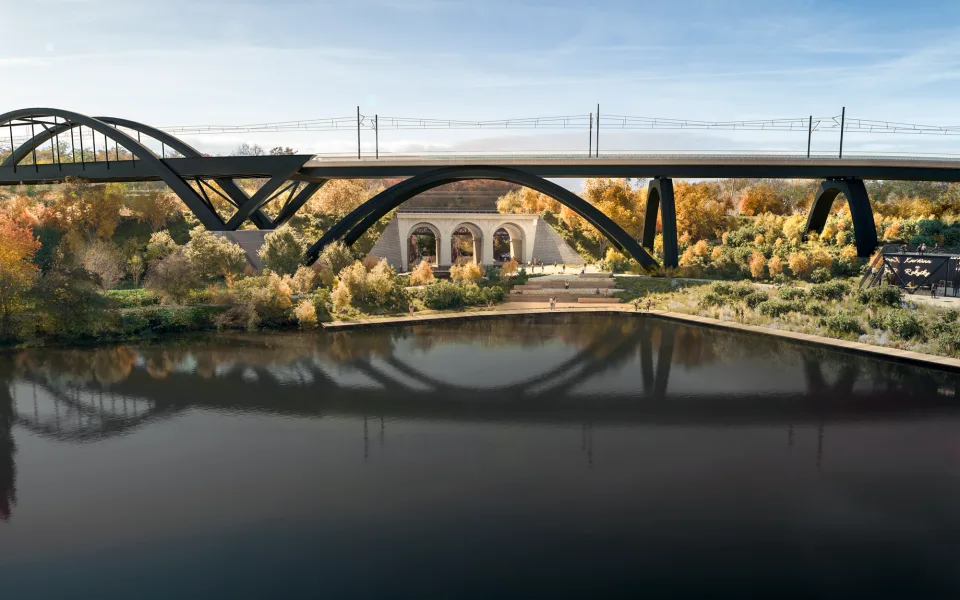 Tak bude železniční most vypadat.