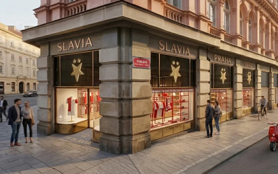 Slavia otevře v centru Prahy fanshop, bude místo cukrárny
